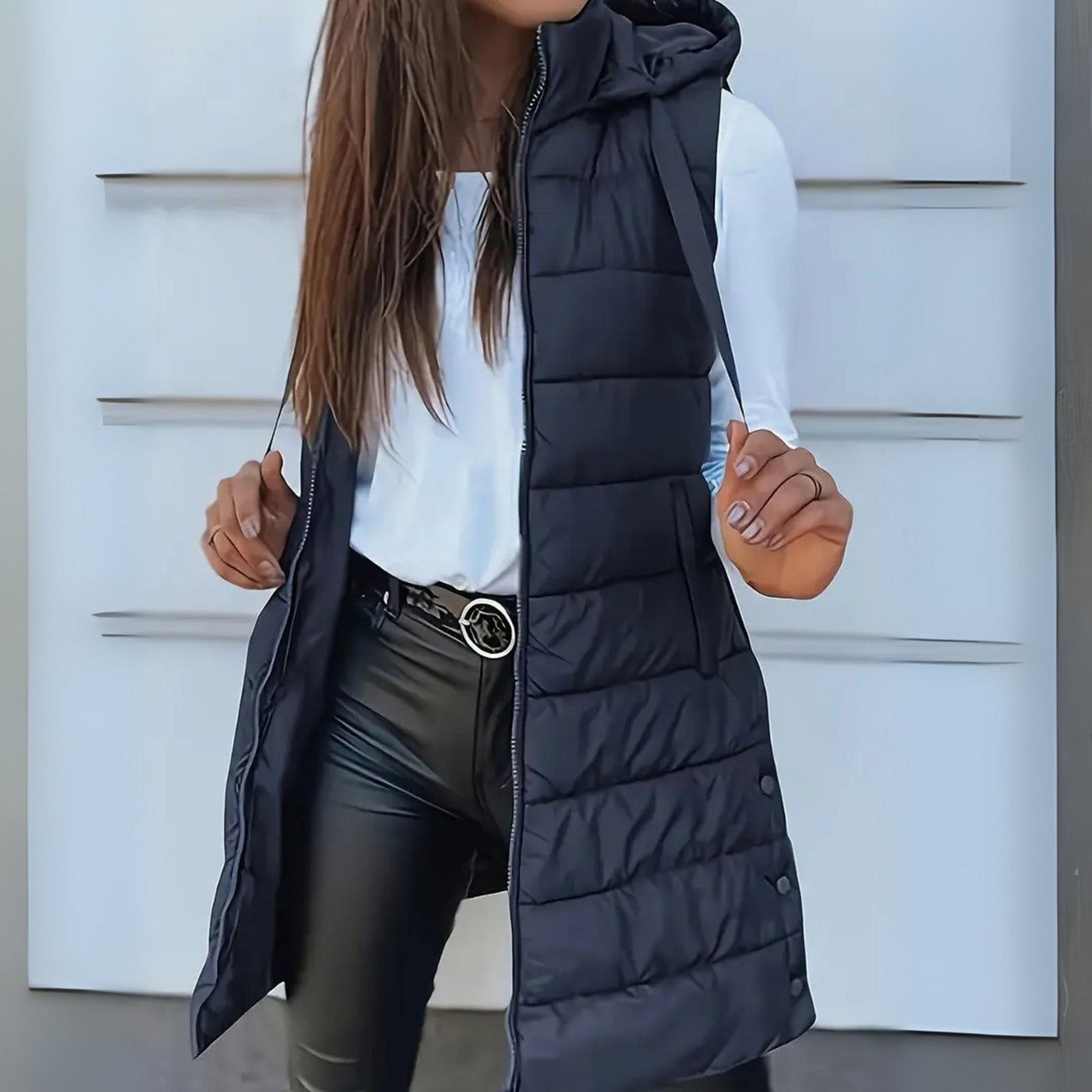 Elora™ | Sleeveless Hooded Puffer Vest