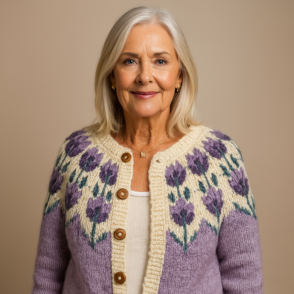 ZIVRA - Classic Icelandic Wool Vintage Cardigan