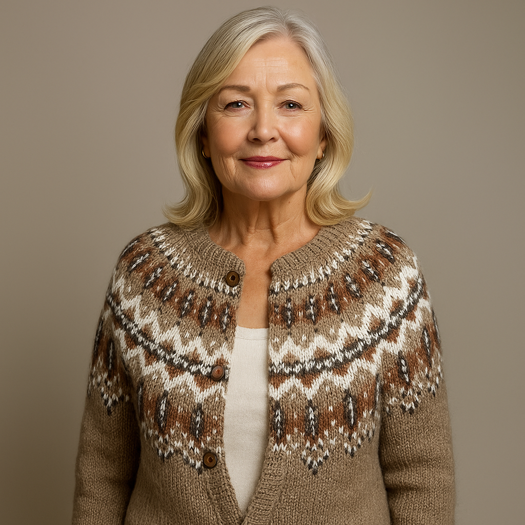 ZIVRA - Classic Icelandic Wool Vintage Cardigan