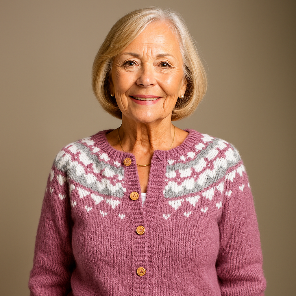 ZIVRA - Retro Icelandic Wool Cardigan