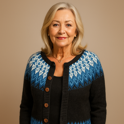 ZIVRA - Classic Icelandic Wool Cardigan