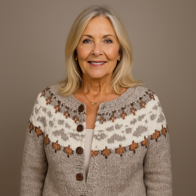 ZIVRA  - Classic Icelandic Wool Vintage Cardigan