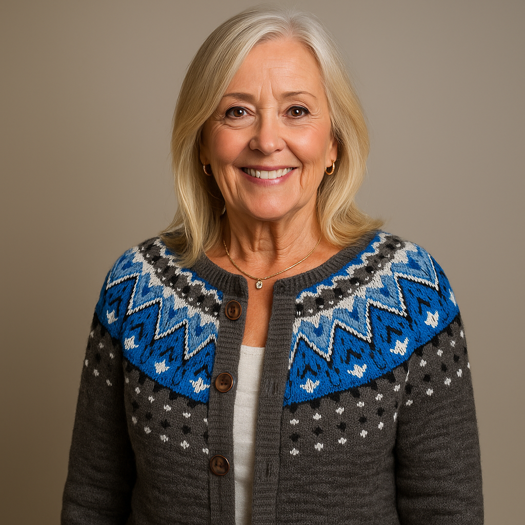 ZIVRA  - Retro Icelandic Wool Cardigan