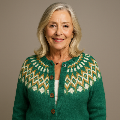 ZIVRA  - Classic Icelandic Wool Cardigan