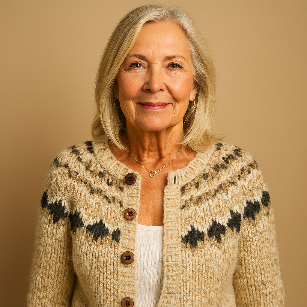 ZIVRA  - Classic Icelandic Wool Cardigan