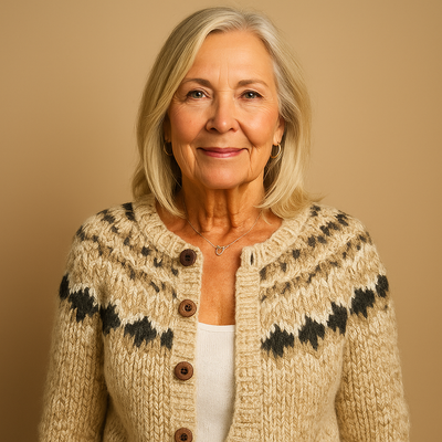 ZIVRA  - Classic Icelandic Wool Cardigan
