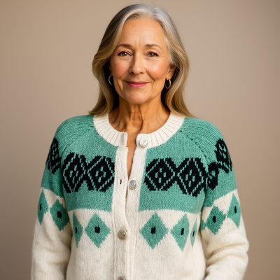 ZIVRA  - Classic Icelandic Wool Cardigan