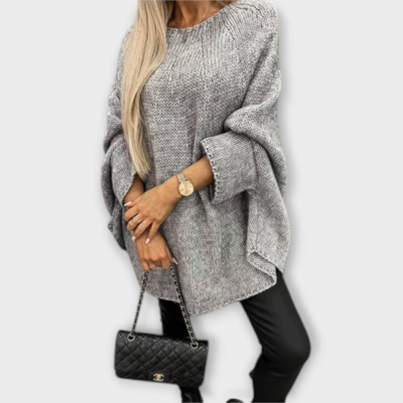 Stylish Women's Sweater with Round Neckline