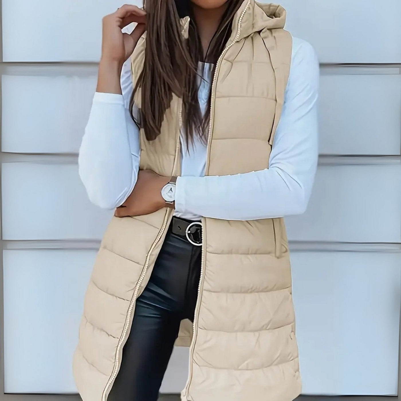 Elora™ | Sleeveless Hooded Puffer Vest