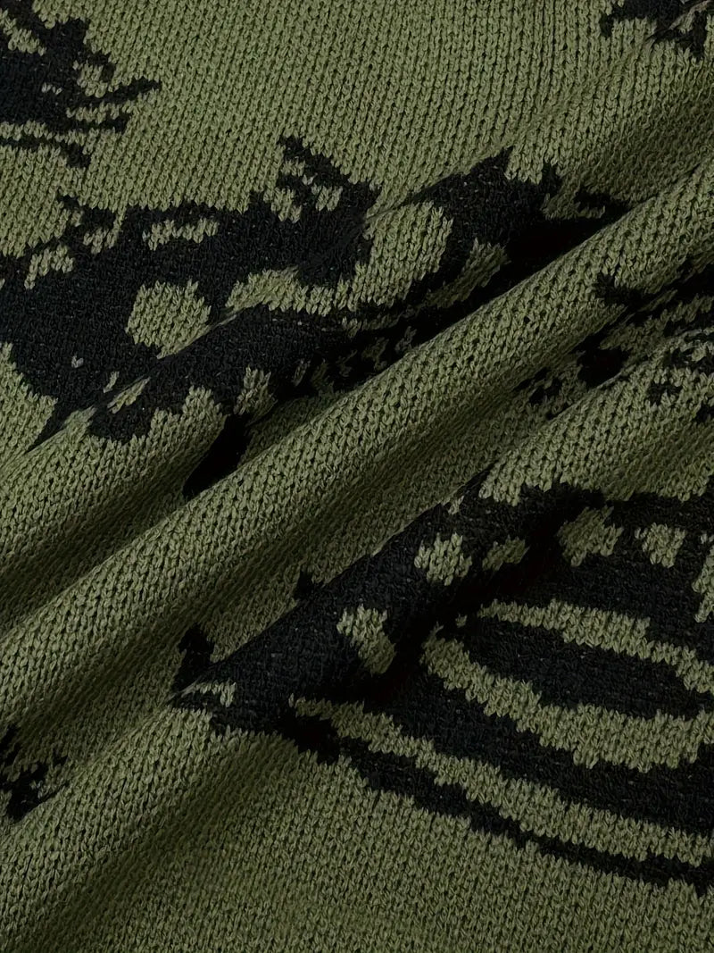 Liora | Soft Knit Sweater with Eye Pattern