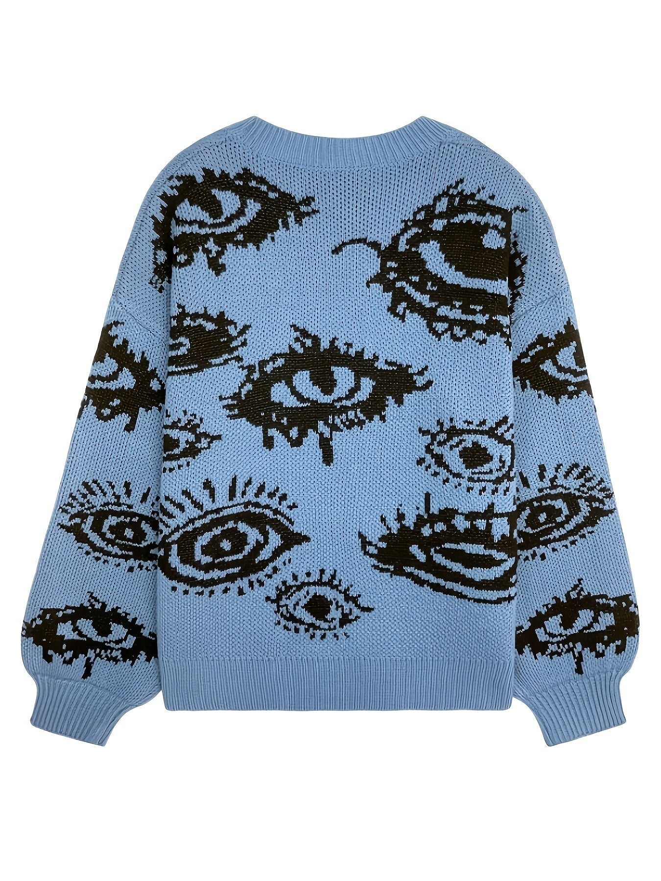 Liora | Soft Knit Sweater with Eye Pattern