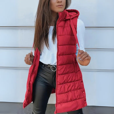Elora™ | Sleeveless Hooded Puffer Vest