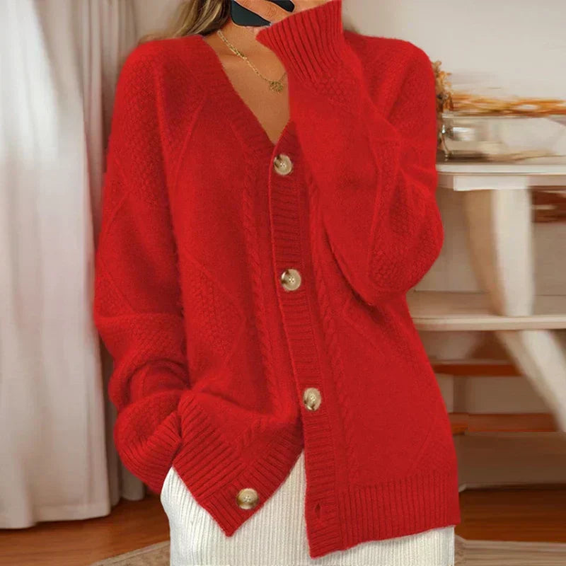 Charita | Cable-Knit Cardigan
