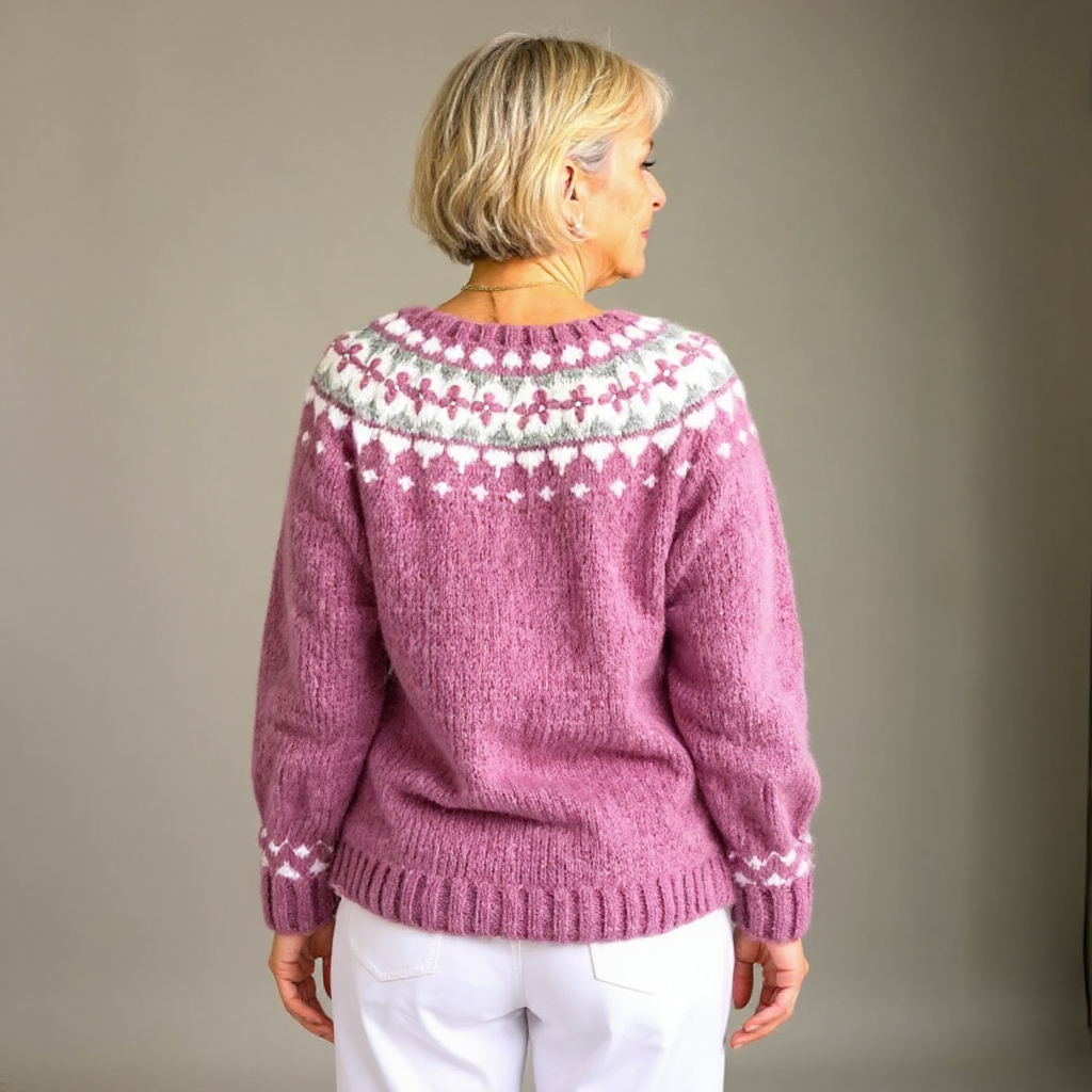 ZIVRA - Retro Icelandic Wool Cardigan