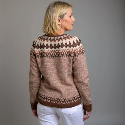 ZIVRA  - Retro Icelandic Wool Cardigan