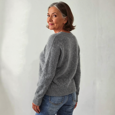 Zivra  - Classic Icelandic Wool Knit Sweater