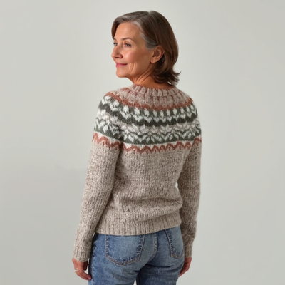 Zivra - Classic Icelandic Wool Knit Sweater
