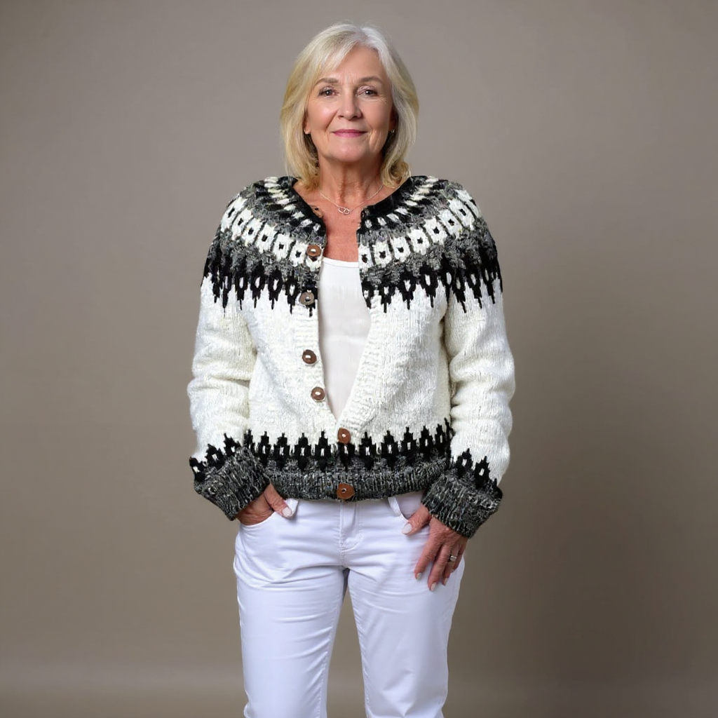 ZIVRA - Classic Icelandic Wool Cardigan