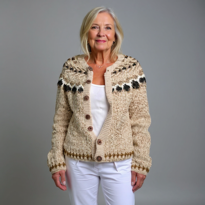 ZIVRA  - Classic Icelandic Wool Cardigan