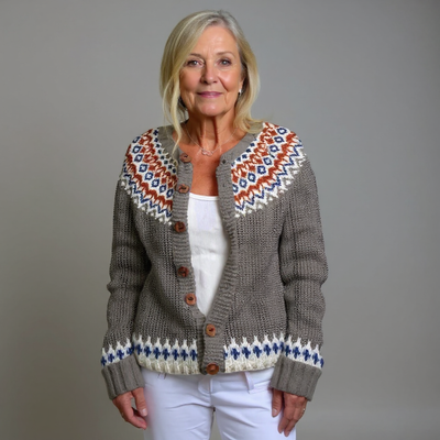 ZIVRA  - Classic Icelandic Wool Cardigan