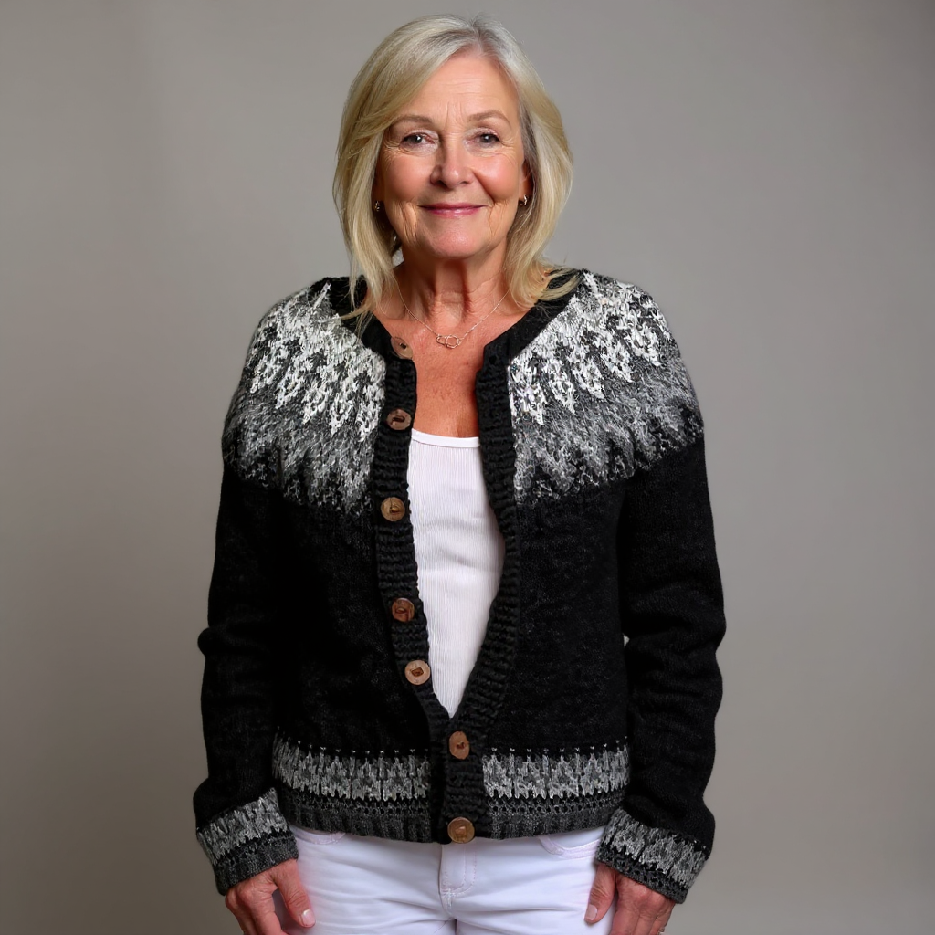 ZIVRA  - Classic Icelandic Wool Cardigan