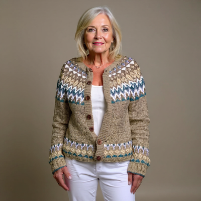 ZIVRA  - Classic Icelandic Wool Cardigan