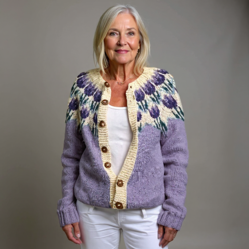 ZIVRA - Classic Icelandic Wool Vintage Cardigan