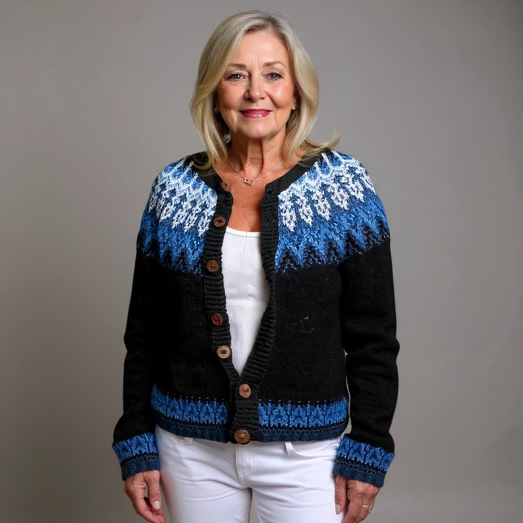 ZIVRA - Classic Icelandic Wool Cardigan