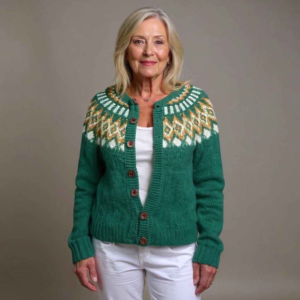 ZIVRA  - Classic Icelandic Wool Cardigan