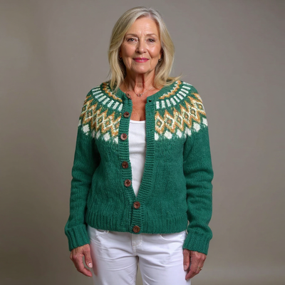 ZIVRA  - Classic Icelandic Wool Cardigan