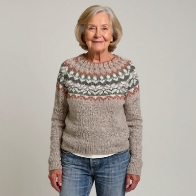 Zivra - Classic Icelandic Wool Knit Sweater