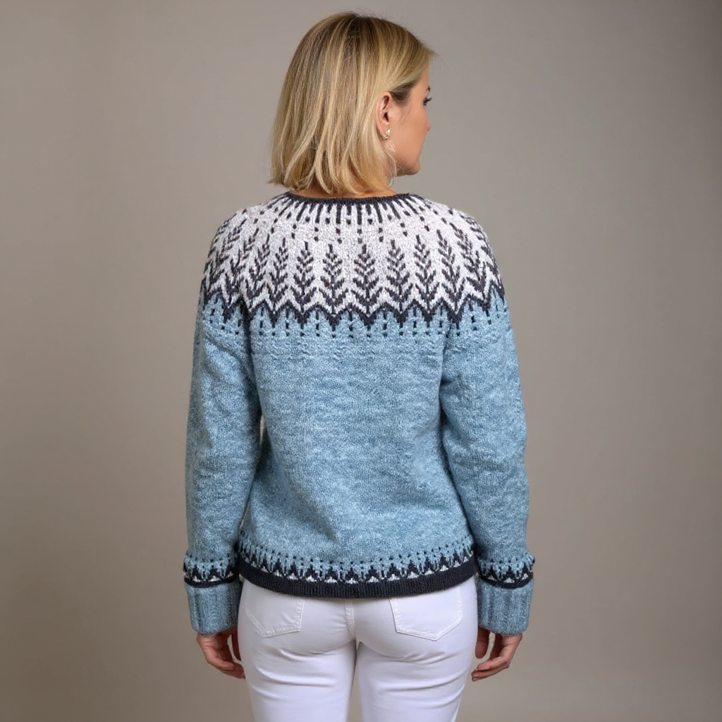ZIVRA - Retro Icelandic Wool Cardigan